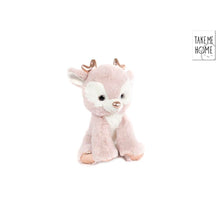 Take Me Home baby rendier pluche S roze 20cm