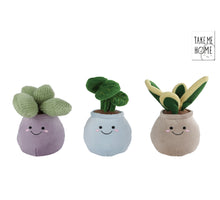 Take Me Home Pflanztopf rund, groß, Plüsch, 3er-Set, 22 cm
