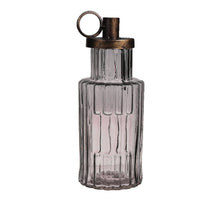 Kerzenständer Cantrall d6.5/10xh26 cm grau Glas