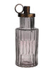 Kerzenständer Cantrall d6.5/10xh26 cm grau Glas