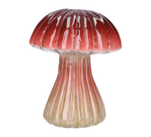 Vase Pilz Pilz mit Linien Rot D16 H20.3 cm Ker