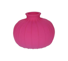 Glasflasche Carmen d4/10,5 x h8,5 fuchsia matt
