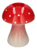 Teelichthalter Pilz Champignon Rot D16 H20 cm Keramik