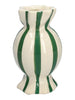 Vase Candy d6,5/8,5 x h15 grün/weiß