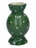 Vase Candy d6,5/8,5 x h15 grün+Punkte