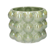 Pot Bubbly d16xh12.2cm pistache+pearl