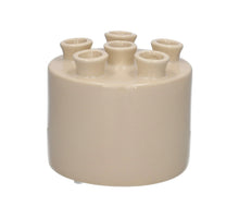 Vase Tulia d12xh10,5cm taupe