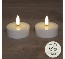 B.O.T. 2PCS 3D FLAMME LED JUMBO TEE LICHT WARM WEISS FLAMME EFFEKT MIT TIMER