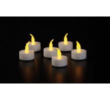 LED TEELICHT 6 STÜCK GELBE FLAMME EFFEKT B.O. IN BLISTERPACKUNG
