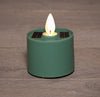 SOLAR TEELICHT MIT BEWEGLICHER FLAMME WEISS 5X6CM