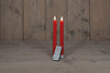 DINNER KERZE B.O. 2PCS ROT RUSTIKALEN WACHS 23CM 3D DOCHT MIT FERNBEDIENUNG 2X2AA