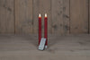 DINNERKERZE B.O. 2ST. BORDEAUX RUSTIKAL WACHS 23CM 3D DOCHT MIT FERNBEDIENUNG 2X2AA
