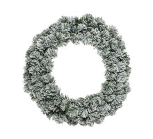 Imperial krans snowy binnen dia50cm H.13cm groen/wit