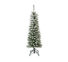 Pencil Pine tree snowy green/white D45 H150 cm