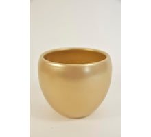 Blumentopf Schale, 14 cm - Gold