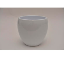 Blumentopf Schüssel, 17 cm - Glänzendes Weiß