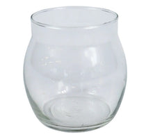 Teelichthalter aus Glas, transparent, D9,7 H10 cm