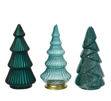 Boom glas metallic, transparent, matt 3ass Emerald D.8.5cm x H.17.5cm