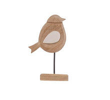 Deco Bird Malpaís 15x5x25cm Natur/Weiß