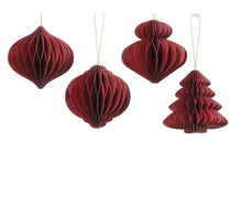 Figuur papier 4ass fsc 100% rood D8 H8cm