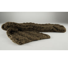 Strickdekoband 15 cm x 150 cm braun