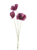 Shimmer iridescent poppy spray fucsia 90cm