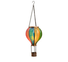 SOLAR HEISSLUFTBALLON 40LED MIT FLAMMENEFFEKT 29X86CM MULTI