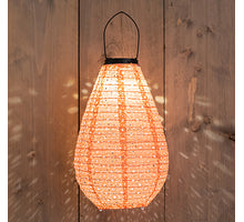 SOLAR-LATERNE 20X29CM KORALLE/MARRAKESCH
