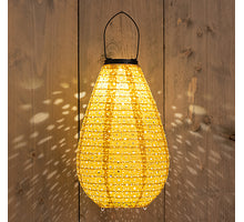SOLARLATERNE 20X29CM SALBEIGRÜN/MARRAKESCH
