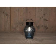 SOLARGLAS RETRO LAMPE BLAU 12X16CM