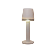 Tischlampe Solar 1LED 8,5x8,5x21,5cm Weiß