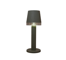 Tischleuchte Solar 1LED 8,5x8,5x21,5cm Oliv