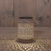 Solar-Laterne 1 LED Metall 8,5x8,5x12cm Sand