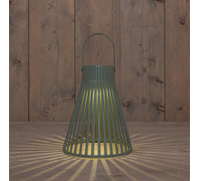 Hängeleuchte Solar 1 LED 20x20x24cm Oliv