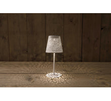 SOLAR-TISCHLAMPE SCHWARZ MIT BEWEGLICHER FLAMME 7.5X10CM