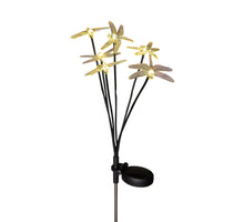 SOLAR-ERDSPIESS 6 LIBELLEN 8X70CM 6 LED WARMWEISS