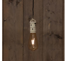 SOLAR-RETRO-LAMPE ALTWEISS 6X19,5CM