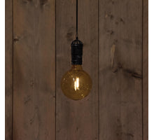 SOLAR-RETRO-LAMPE SCHWARZ 10X19,5CM