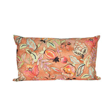 Gartenkissen Blumen Terrakotta 30x50cm