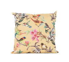 OUTDOOR-KISSEN VÖGEL GELB 60X60CM VAKUUMVERPACKT