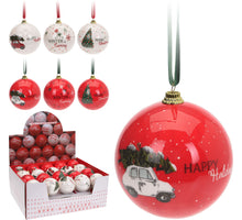 WEIHNACHTSKUGELN 75MM KUNSTSTOFF 6 STÜCK SORTIERT WEISS/ROT