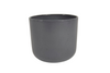 Blumentopf Boule Granit grau glänzend 14cm