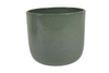 Blumentopf Boule Granit grün glänzend 22cm