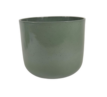 Pot Boule graniet groen glans 28cm