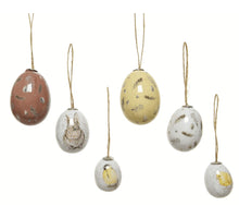 PBH 12 Eierschaum-Osterdekorationen mit Hochglanz-Finish, 4x4cm/2,8x2,8cm