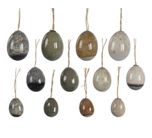 Beutel mit 12 Eierschaum-Mix ''Marmor-Look'' H.6cm T.4cm