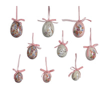 Beutel mit 12 Eierschaum-Mix ''Blumen Ostern'' H.6cm T.4cm