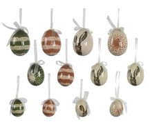 Beutel mit 12 Eierschaum-Mix ''natural easter'' H.6cm T.4cm