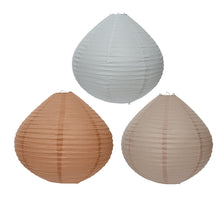 Windlicht Papier 3 Farben sortiert H39 D37cm