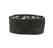 Sizo Papierwaage grau mit Wildlederrand Ø 25 H10 cm